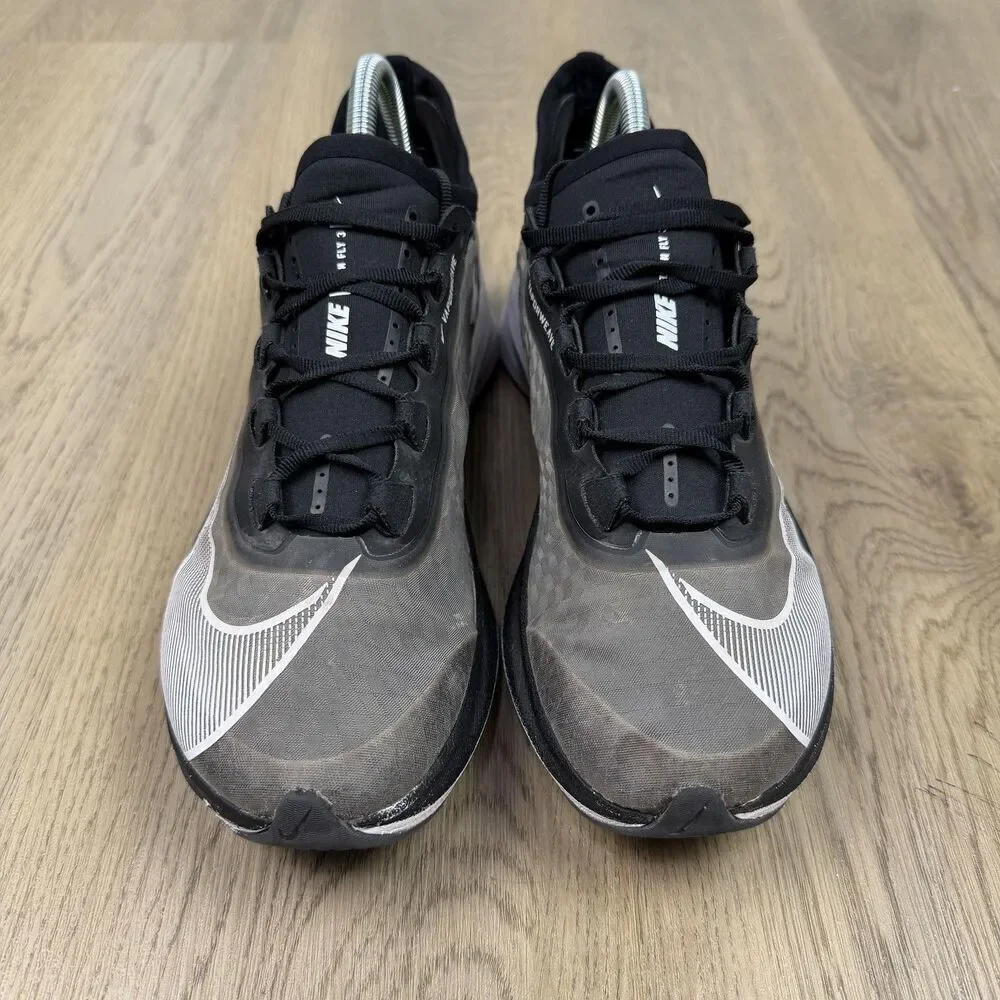 Nike Zoom Fly 3 Shoes Mens Size 8 Black White Vaporweave Running Sneakers